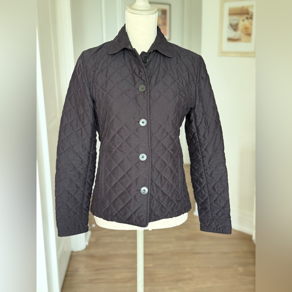 Ralph Lauren Black Quilted Utility Jacket